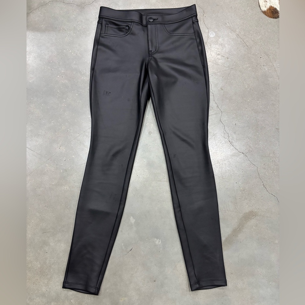 Express Women's Sleek Black Pleather Jeggings